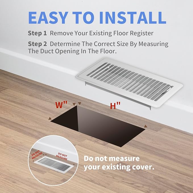 Howeall 4" x 10" Floor Register 2 Pack - Image 6