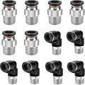 CNAODUN 12 Pcs Push to Connect Fittings 5/16 Inch Tube OD x 1/4 Inch NPT Thread by CNAODUN