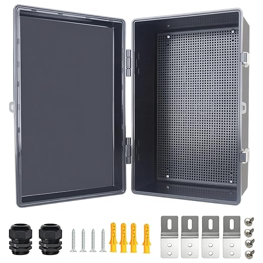 Electrical Junction Box, IP67 Waterproof Outdoor Box ABS Plastic Enclosure by Qukipet