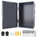 Electrical Junction Box, IP67 Waterproof Outdoor Box ABS Plastic Enclosure by Qukipet