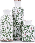 Green Ceramic Vase Set by QIANLING