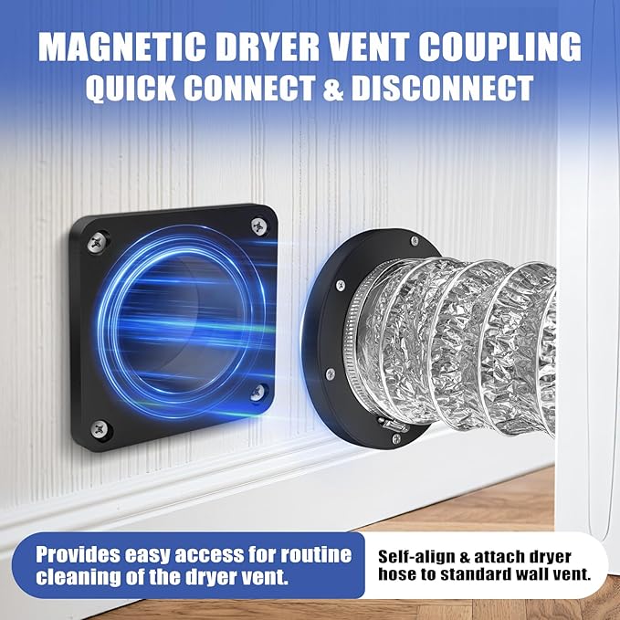 Magnetic Dryer Vent Coupler Strong Magnetic Self-connection，Magnetic Dryer Vent - Image 5