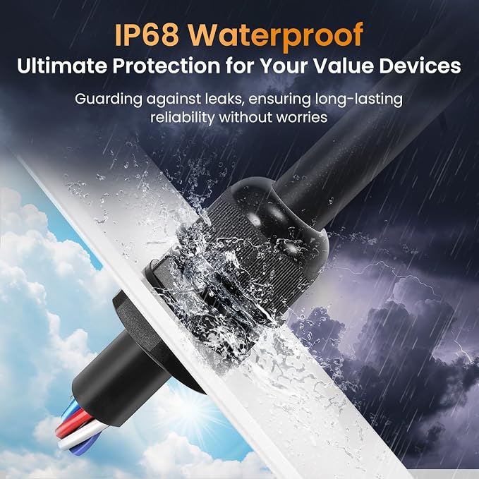 QILIPSU 50pcs 3/4" NPT Cable Gland Waterproof IP68 Nylon Cable Pass Through - Image 2