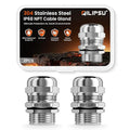 QILIPSU 2pcs 3/4" NPT 304 Stainless Steel Cable Gland Waterproof IP68 Metal by QILIPSU