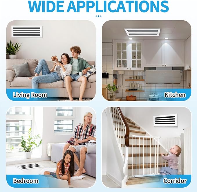 24x8 Modern AC Vent Cover, Decorative Air Vent Register Grille - Image 6