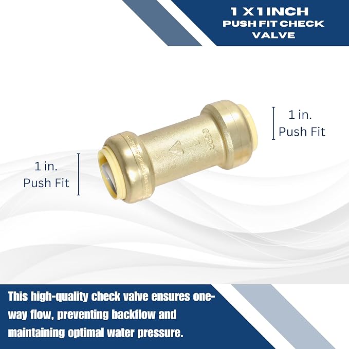 10 Pack XFITTING 3/4" Push Fit Check Valve, Push to Connect - Image 2