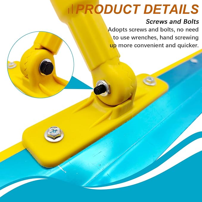 Self Leveling Cement Tool Kit, Flat Self-Leveling Floor Squeegee | Stainless - Image 6