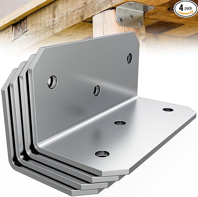 4"x2" Steel L Brackets, Corner Braces by Unknown