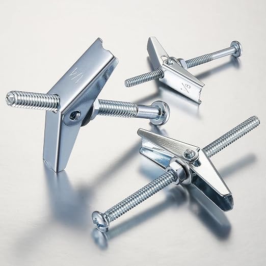 Wensilon 3/16" Heavy Duty Drywall Anchors and Screws, Toggle Bolts and Wing - Image 3