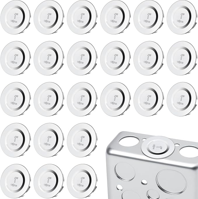 24 Pcs 1 Inch Knockout Plugs for Electrical Box Conduit Openings | Knockout by LITGURU