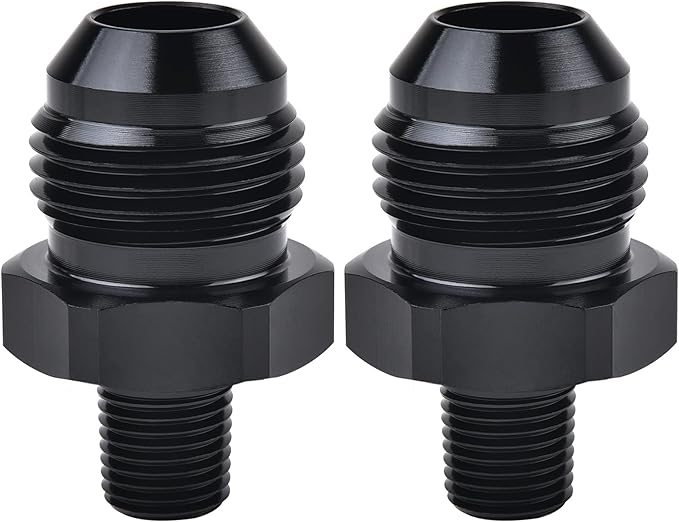 EVIL ENERGY 8AN Male Flare to 1/8" NPT Pipe Fitting Adapter Aluminum Straight by EVILENERGY