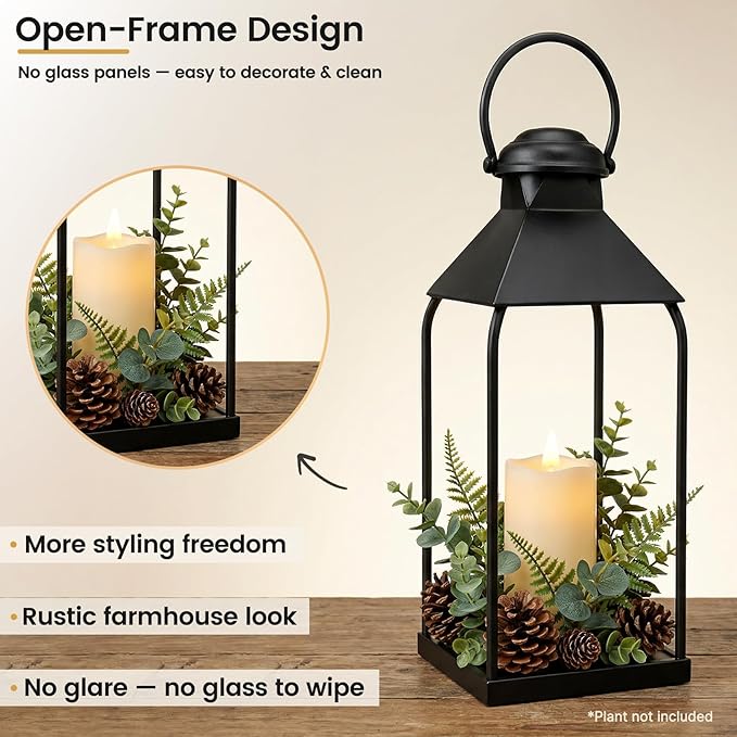 Decorative Metal Lanterns Indoor Outdoor, Wedding & Christmas, Party Decoration - Image 4