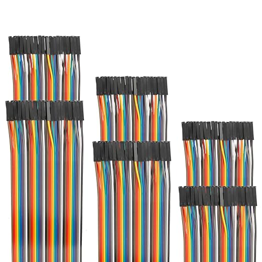 120pcs 50cm Dupont Wire Female to Female Breadboard Jumper Wires 19.7 inch by EDGELEC