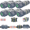 CESFONJER 6 Pcs IP68 Waterproof Junction Box 2/3 Way Line M25 Extension by CESFONJER