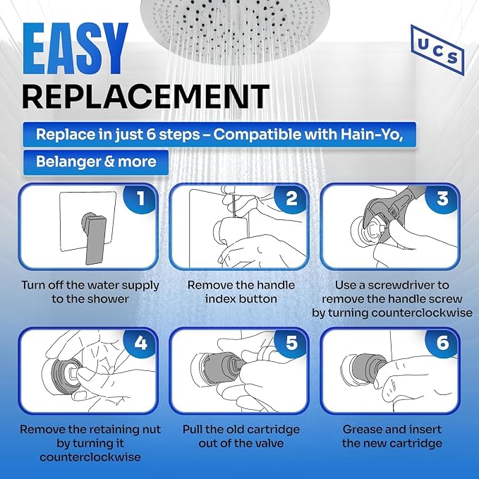 Belanger FC9AC010 JH04BD Hain-Yo 40mm Original Ceramic Faucet Cartridge | OEM - Image 2