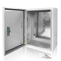 Electrical Box 20 x 16 x 8 Inch Indoor Outdoor Electrical Enclosure Box Steel by Fsehyue