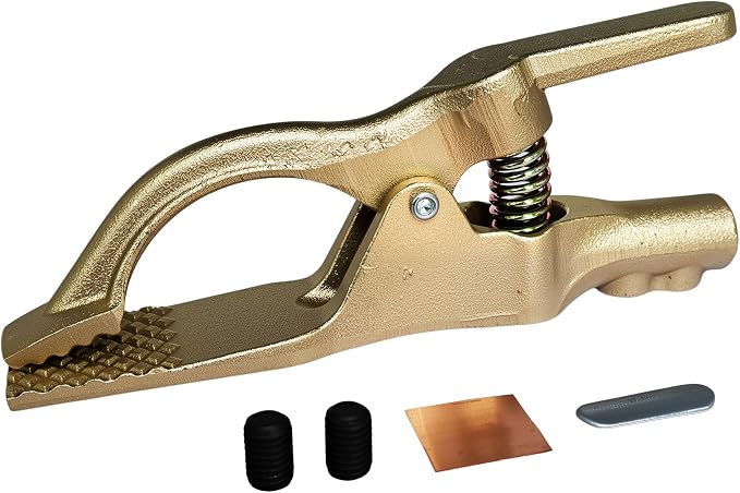 500-Amp Welding Ground Clamp, Heavy-Duty Brass Earth Clamp - Image 2