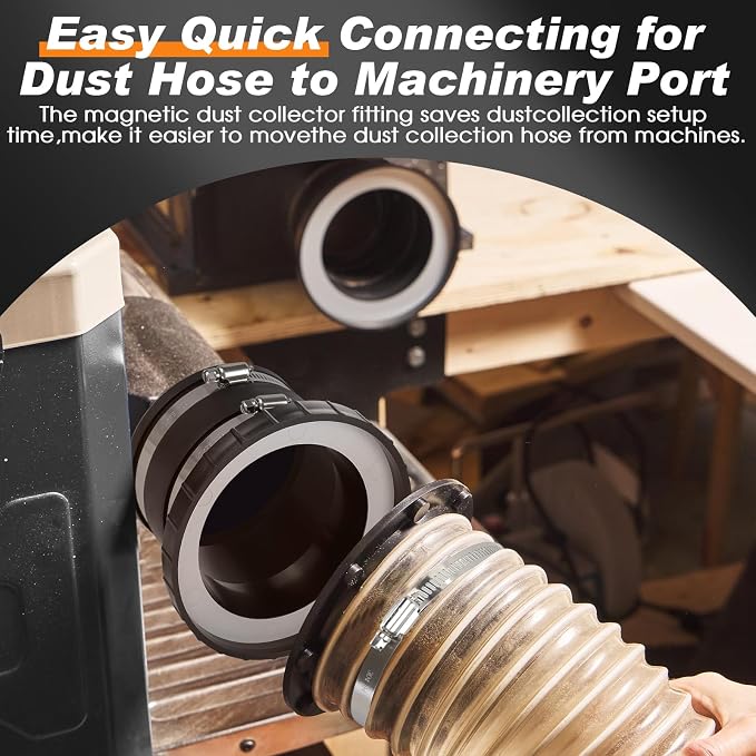 4 inch Magnetic Dust Collection Fittings - Image 3