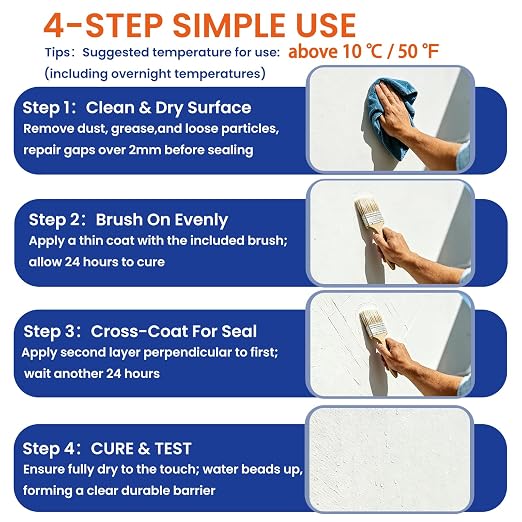 5 Gal Transparent Waterproof Sealant, Indoor & Outdoor - Image 4