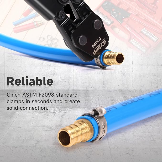 iCrimp PEX Pipe Clamp Cinch Tool Crimping Tool Crimper - Image 4