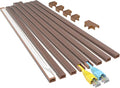 Yecaye Cord Hider, 113in One-Cord Cable Raceways, W0.59in H0.4in, Cherry | TV by Yecaye