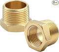Brass Reducer Hex Bushing, 3/4" Male NPT to 1/2" Female NPT, Heavy Duty by Unknown