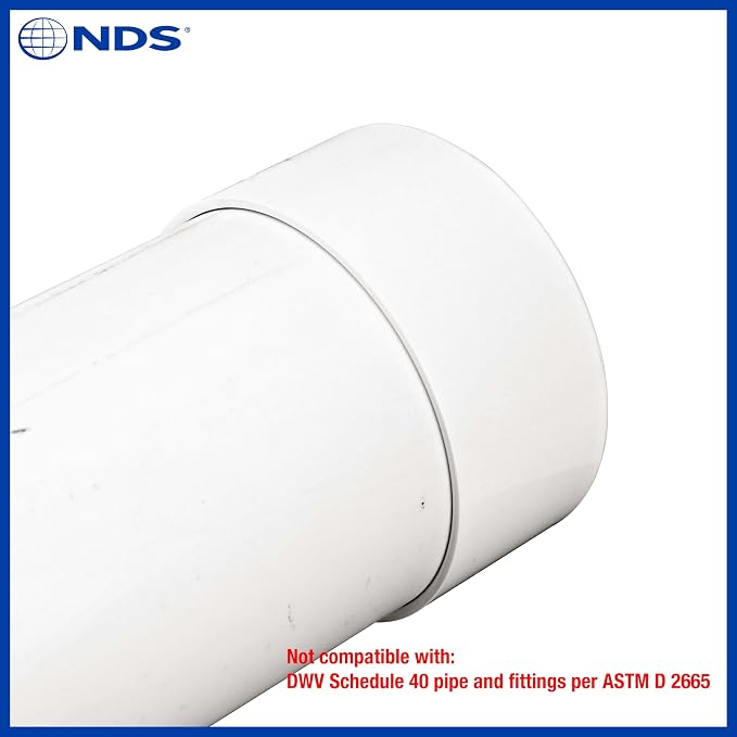 NDS 6P06 PVC S&D Cap, Makes Solvent-Weld Connections, - Image 7