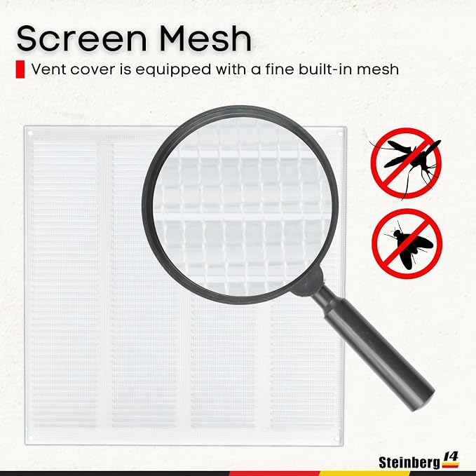 Steinberg14 White Vent Cover 14x14 - Image 3