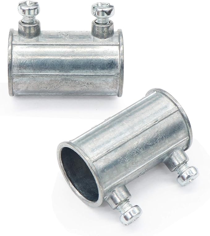 30 Pieces EMT Conduit Set Screw Connectors, 1/2 Inch Zinc Die Cast Electrical - Image 5