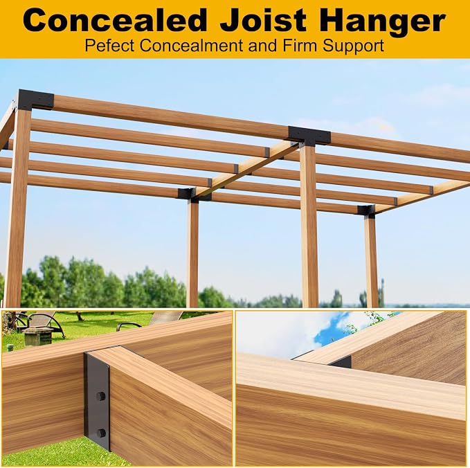 FMhotu Concealed Joist Hanger, Q235B Steel Powder Coated Concealed Mount Light - Image 6