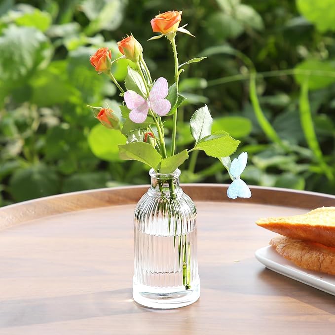Glass Bud Vases in Bulk Set of 30 Pcs, Small Glass Vases - Image 7