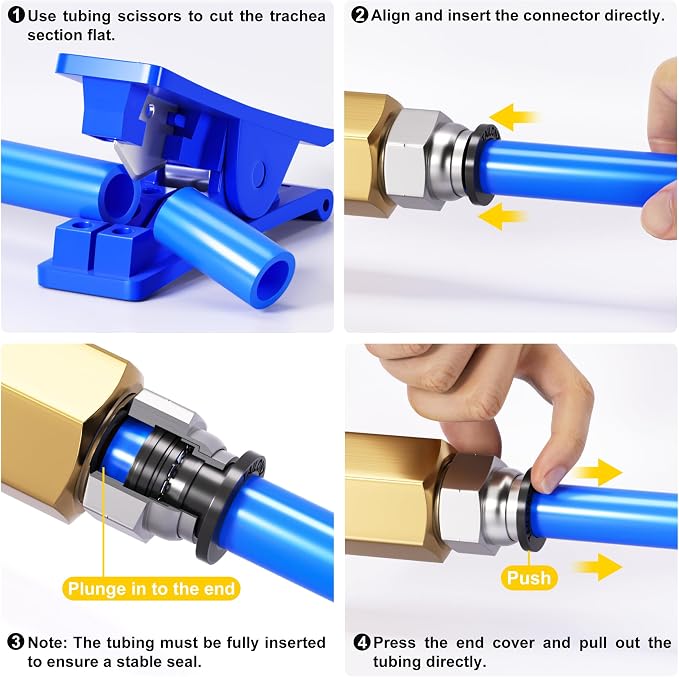 TAILONZ PNEUMATIC Male Straight 3/8 Inch Tube OD x 1/4 Inch NPT Thread Push to - Image 3