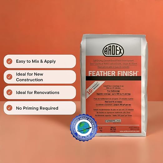 Ardex Feather Finish Quick-Setting Cement-Based Underlayment 10 lb Gray | - Image 3