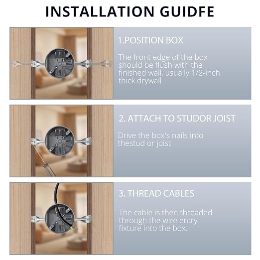 6 Pack Round PVC Remodel Junction Box - Image 5