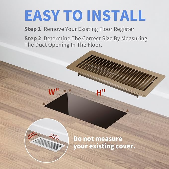 Howeall 4" x 12" Floor Register - Image 6