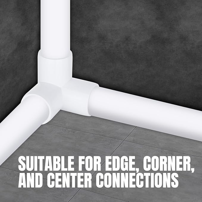 20-Pack 3 Way PVC Fittings 1/2 Inch, Furniture Grade PVC Pipe Connector Elbow - Image 6