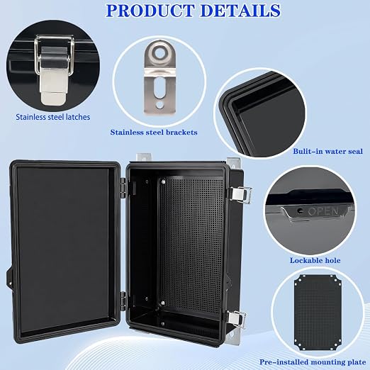 Outdoor Waterproof Electrical Box Junction Box Weatherproof IP67 ABS Plastic - Image 3