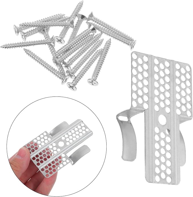 Drywall Clips for 1/2 and 5/8 10pcs Stainless Steel | Silver Finish, Quick - Image 9