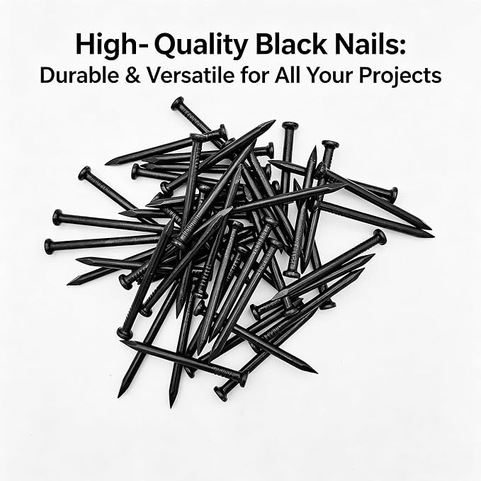 18Pcs 2-3/4 Inch Black Concrete Nails, Hardened Masonry Nails - Image 9