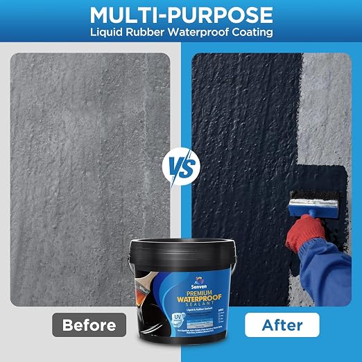 Waterproof Sealant Black Waterproof Coating 35oz Leak Repair Coating - Image 5