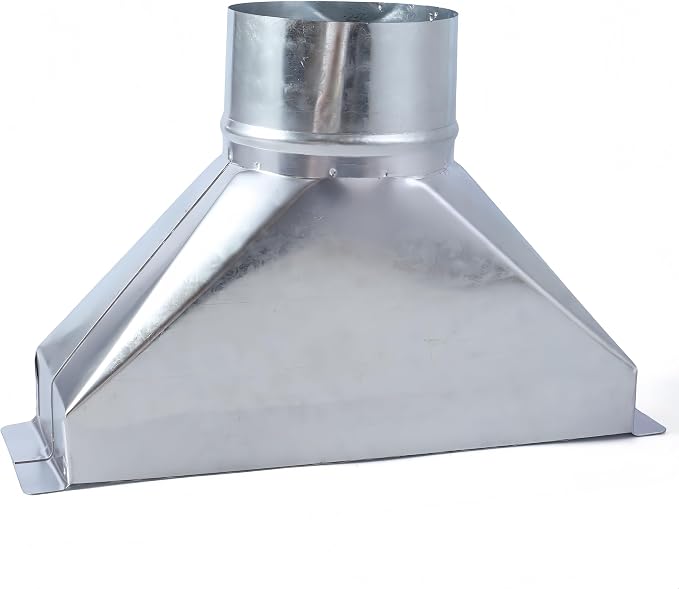 3 1/4-Inch x 10-Inch to 6-Inch Diameter Galvanized Rectangular to Round Duct by Unknown