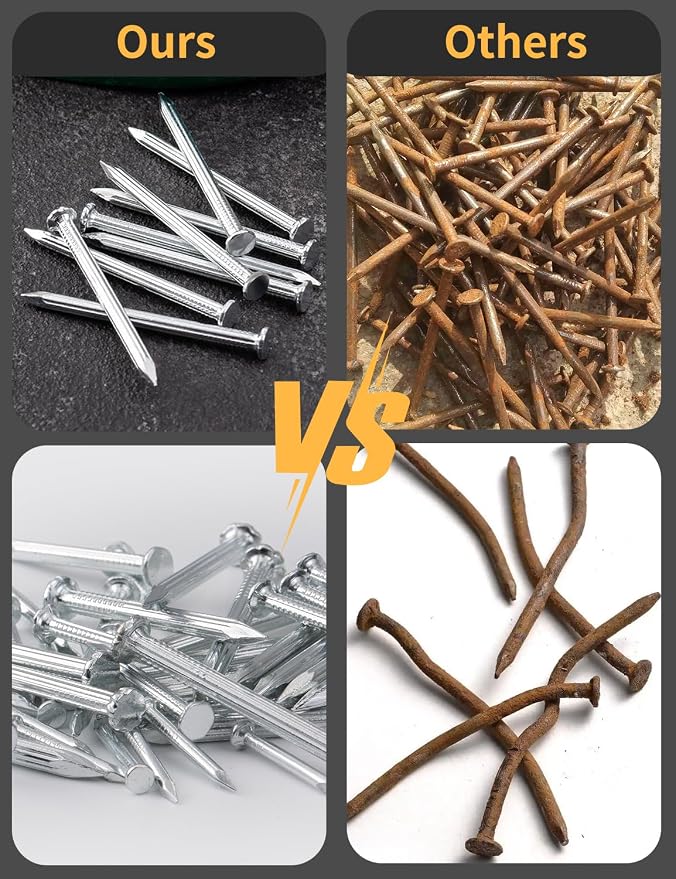 Concrete Nails Masonry Nails for Hanging Pictures Assortment Kit | 330Pcs - Image 6