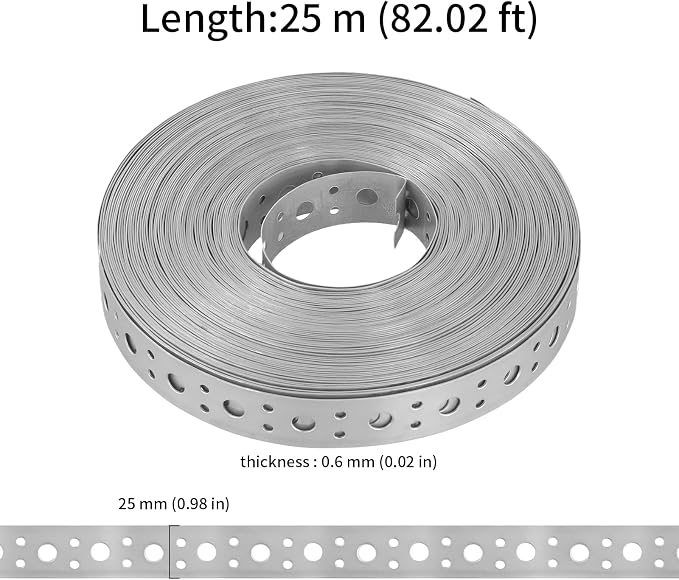 HOIGON 1 Inch x 82FT Metal Pipe Strapping - Image 2