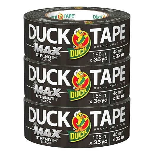 Duck Brand Max Strength Duct Tape, 3 Rolls, 1.88 Inch x 35 Yards Each by DuckBrand