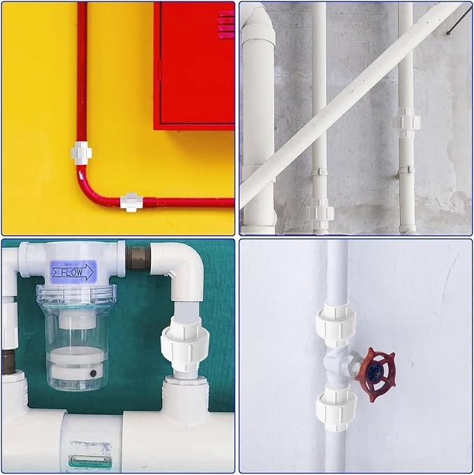 1 inch PVC Pipe Union Fittings, PVC Connectors Female Thread Coupling - Image 7