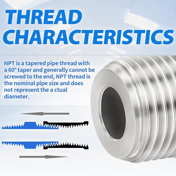 ChillWaves 304 Stainless Steel In-Line Split Check Valve 1/4" NPT Male Thread - Image 7