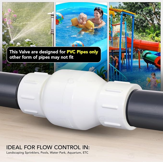 Midline Valve 4I2U34 PVC Inline Check Valve - Image 4