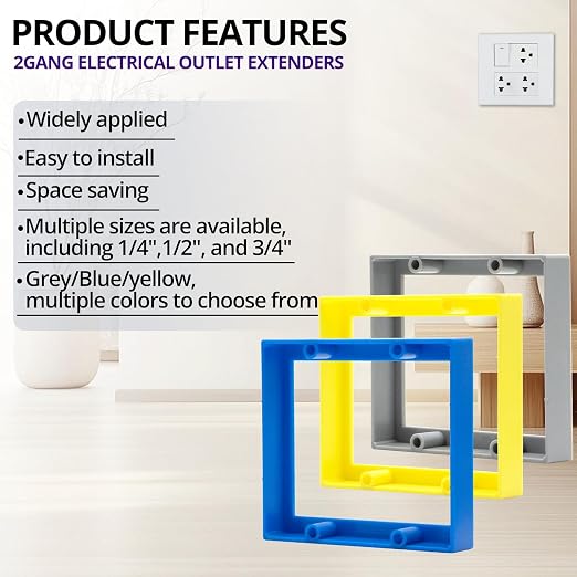 1/2” 2-Gang Receptacle Extender - Image 4