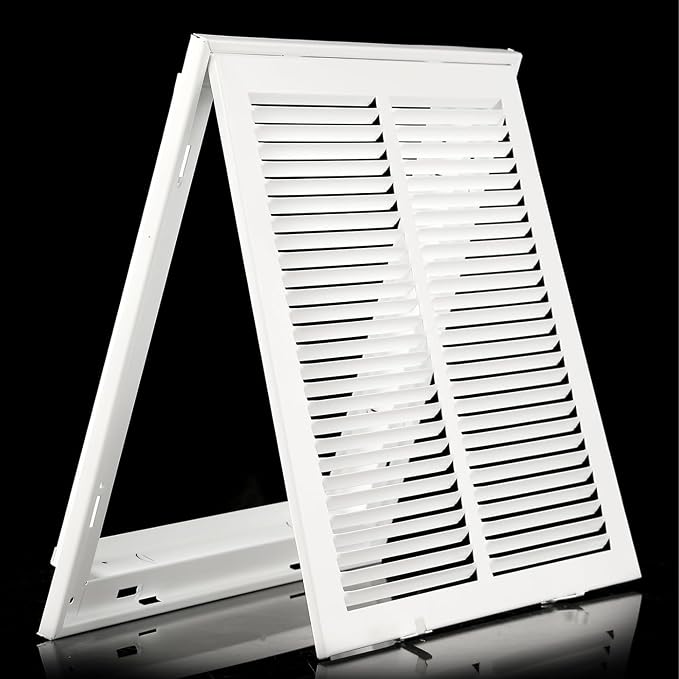 Fits 10x10 Duct Opening | Steel Return Air Grille, Air Return Vent Cover - Image 5