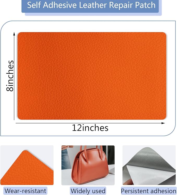 Self Adhesive Leather Repair Patch, 8×12 Inch Sofa Leather Repair Patch - Image 2